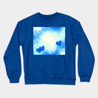 Blue Hearts On Blues Crewneck Sweatshirt